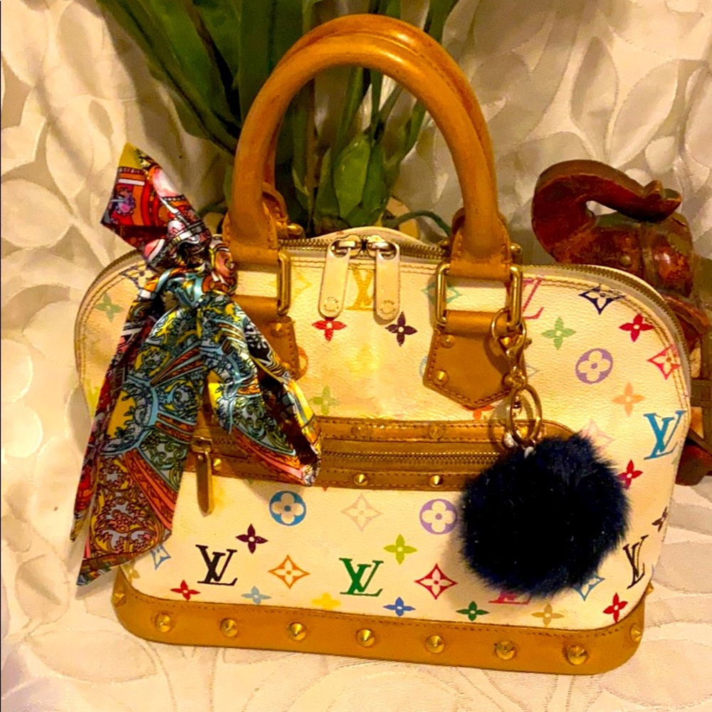 Louis Vuitton multicolor Murakami Satchel Alma